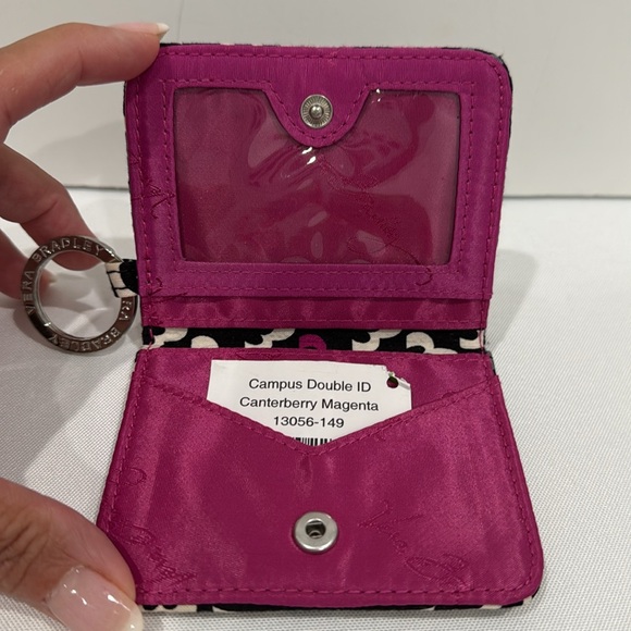 Vera Bradley Campus Double ID Canterberry Magenta - Picture 4 of 5